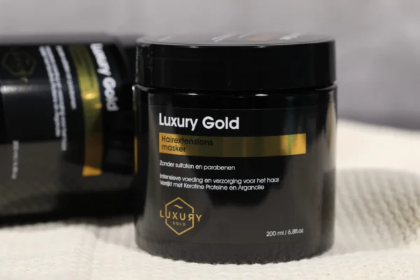 Luxury Gold Hairextensions masker