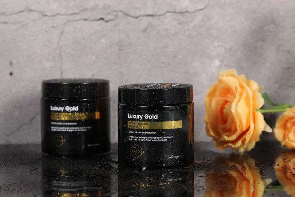 Luxury Gold Hairextensions masker