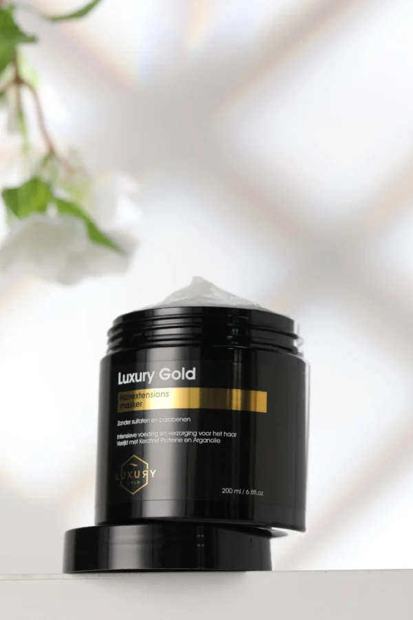 Luxury Gold Hairextensions masker